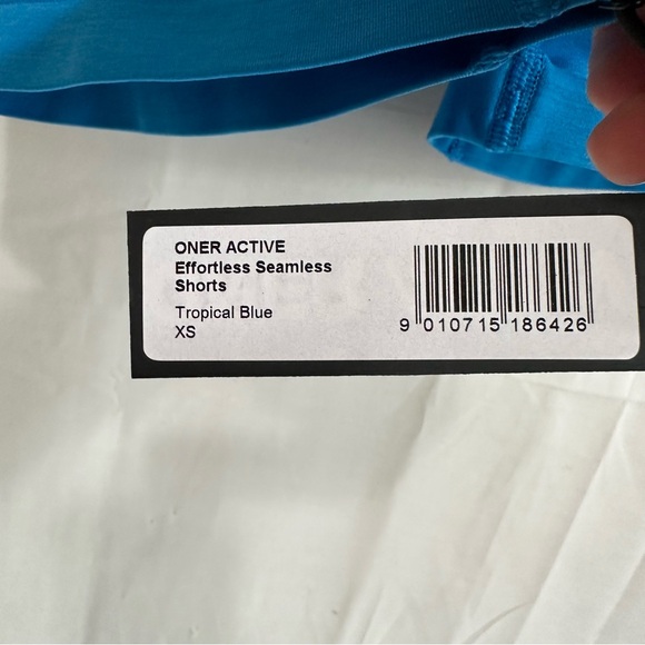 ONER ACTIVE Women Effortless Seamless Activewear Workout Shorts Tropical Blue XS - Picture 11 of 11